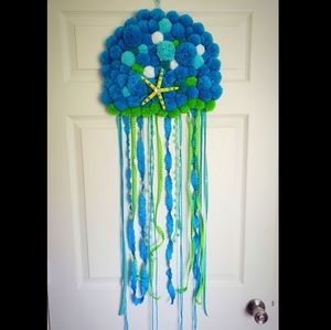 Pom Pom Jellyfish Wall Decor